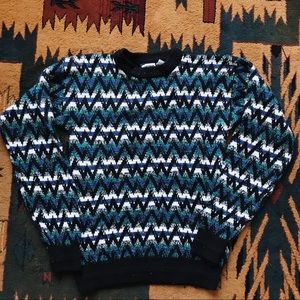 Vintage | 80s Acrylic Slim Fit Chunky Sweater